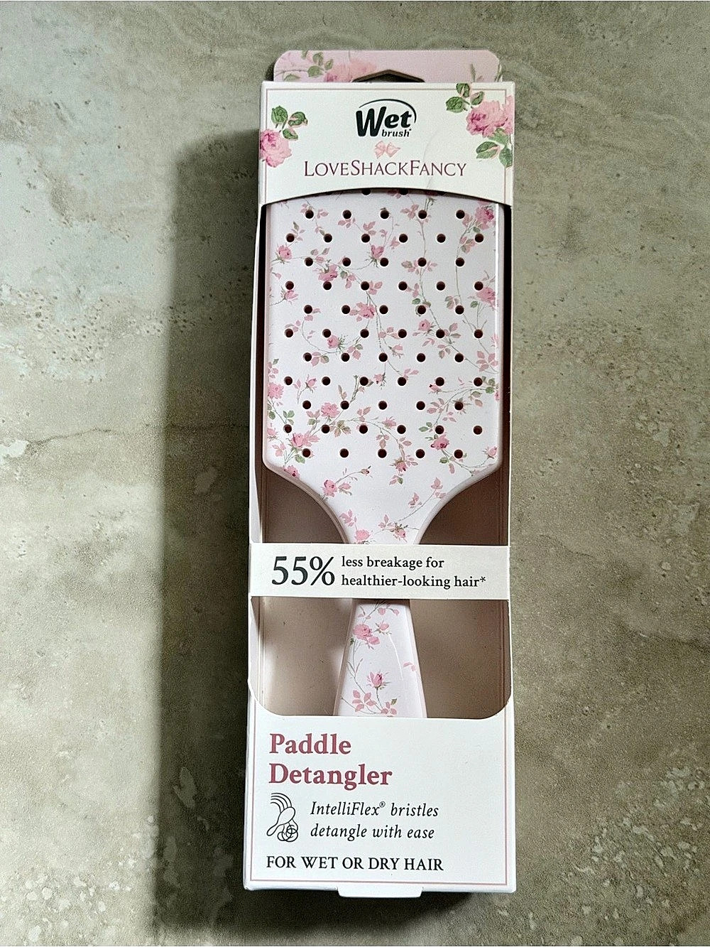 Wet Brush LoveShackFancy The Original Detangler Floral Detangling Hair Brush NWT